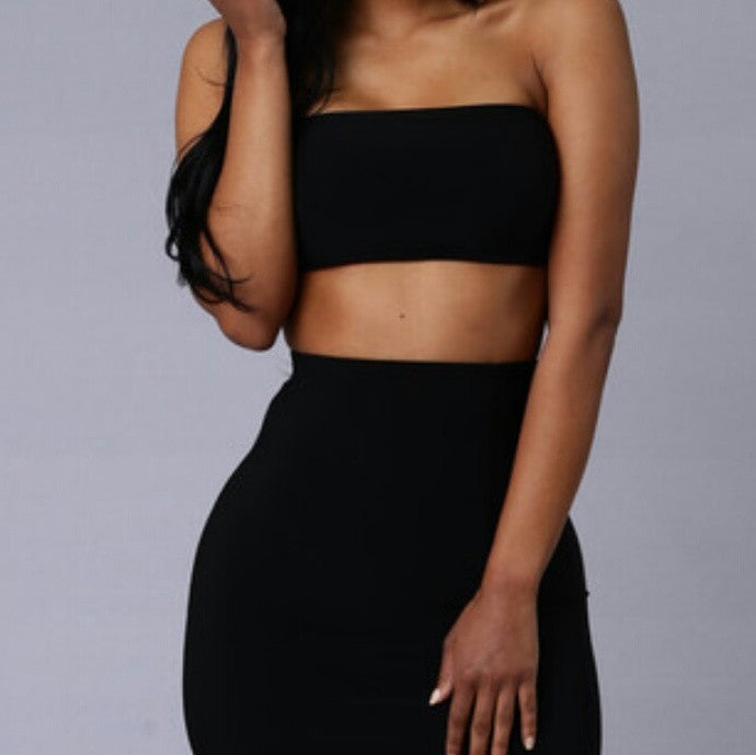 Sloane Tube Top - Black - Bellaroyalties