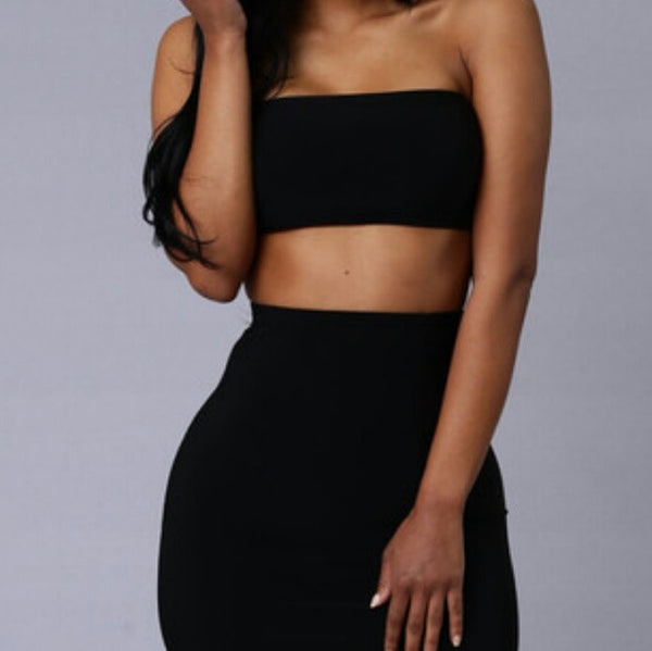 Sloane Tube Top - Black - Bellaroyalties